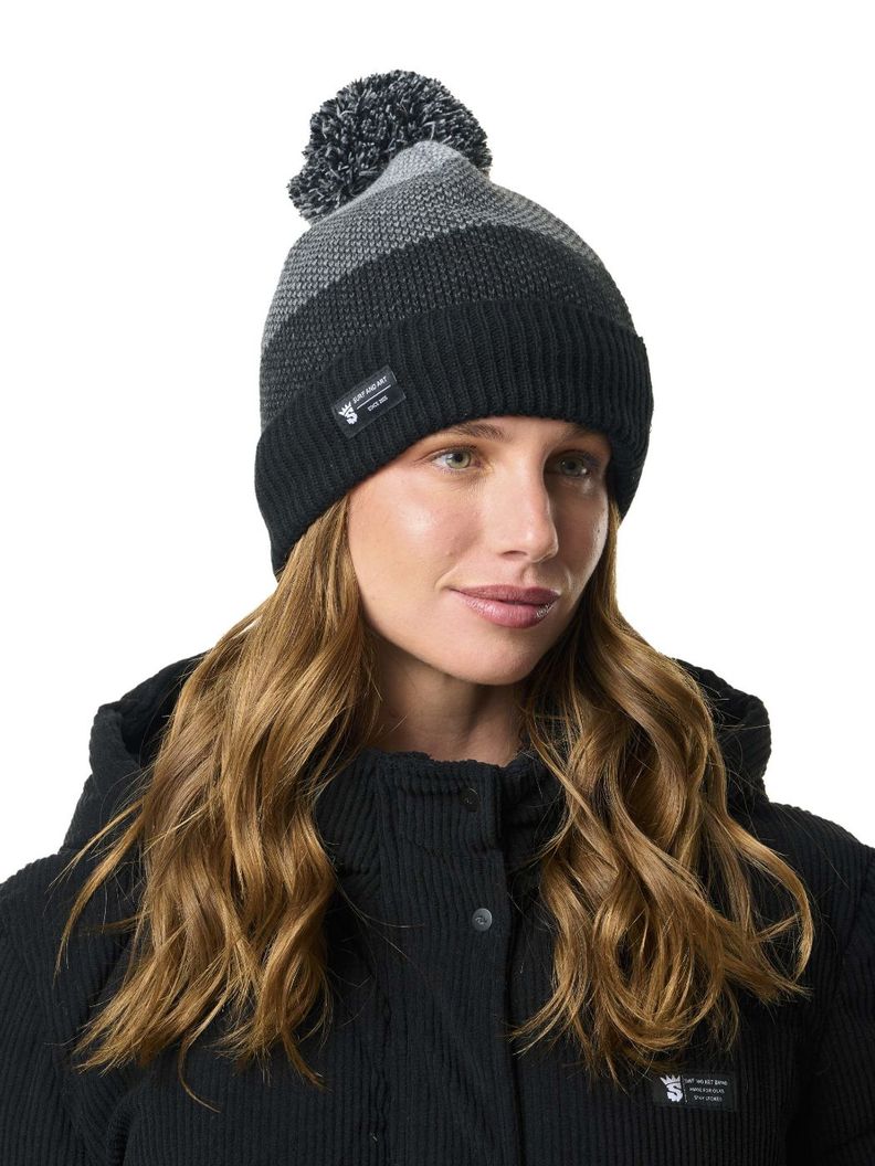 Gorro Stoked Unisex Beanie Pom Gris-2