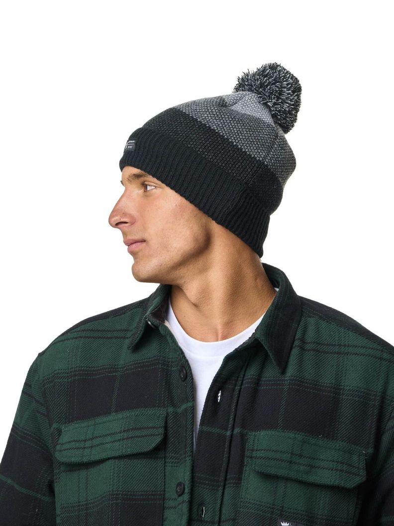 Gorro Stoked Unisex Beanie Pom Gris-5