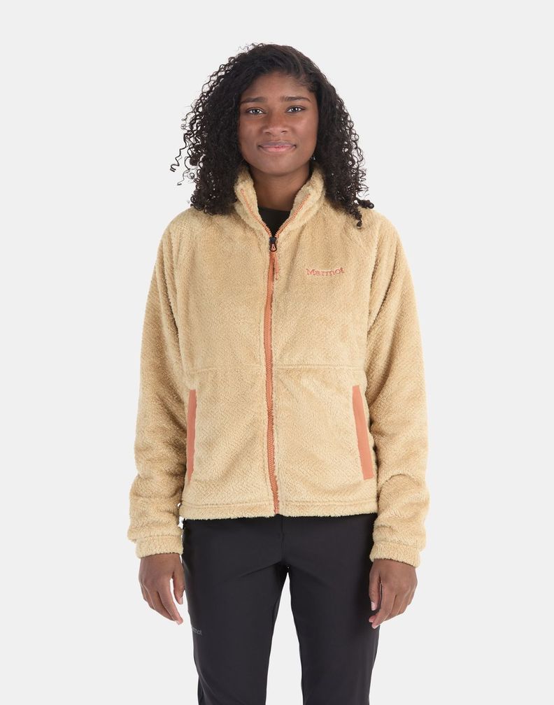 Polar Marmot Mujer W Homestead Fleece Jacket Beige-0