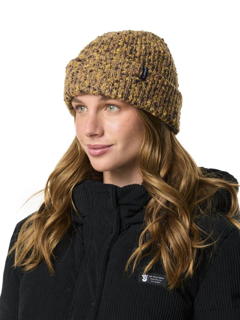Gorro Stoked Unisex Beanie Color Café-1
