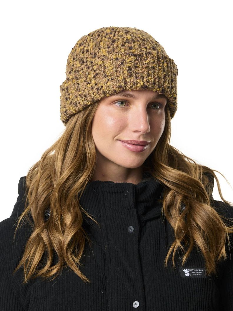 Gorro Stoked Unisex Beanie Color Café-2