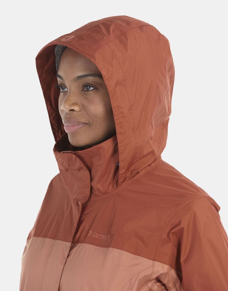 Chaqueta Marmot Mujer W Precip Eco Jacket Rojo-5