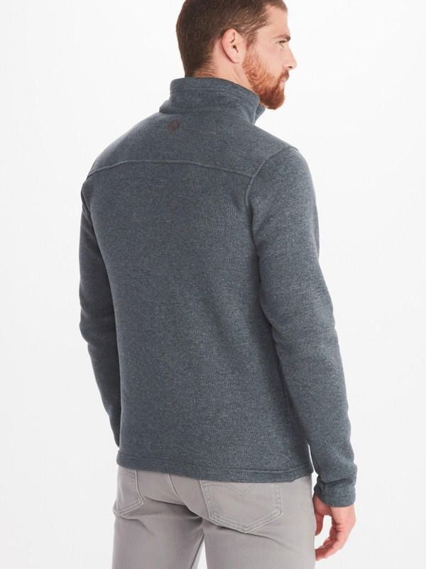 Polar Marmot Hombre Drop Line Zip Gris-2