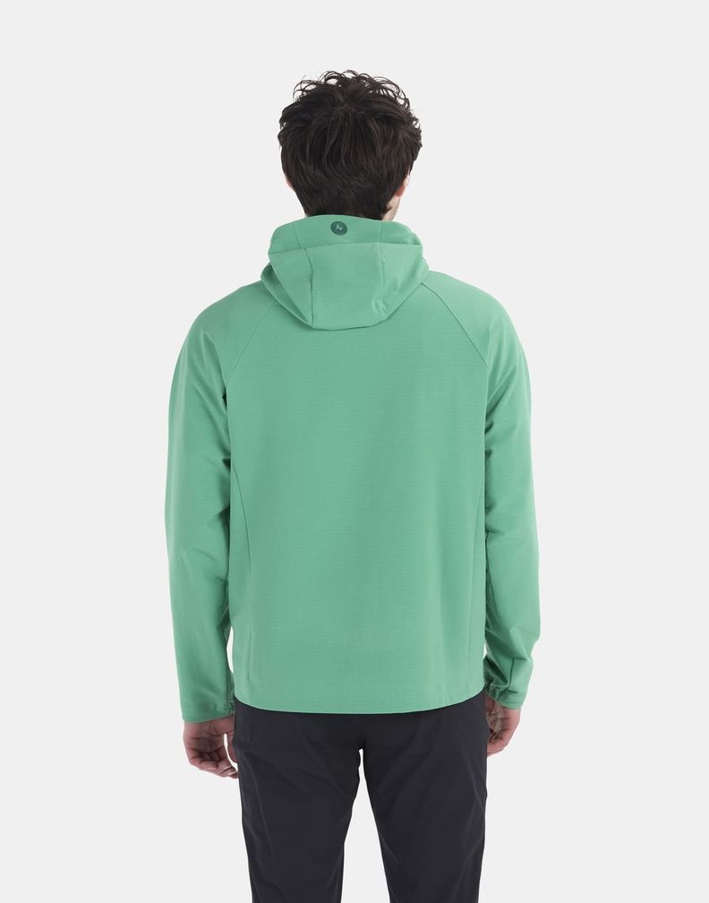 Polar Marmot Hombre Pinnacle Driclime Hoody Verde-1