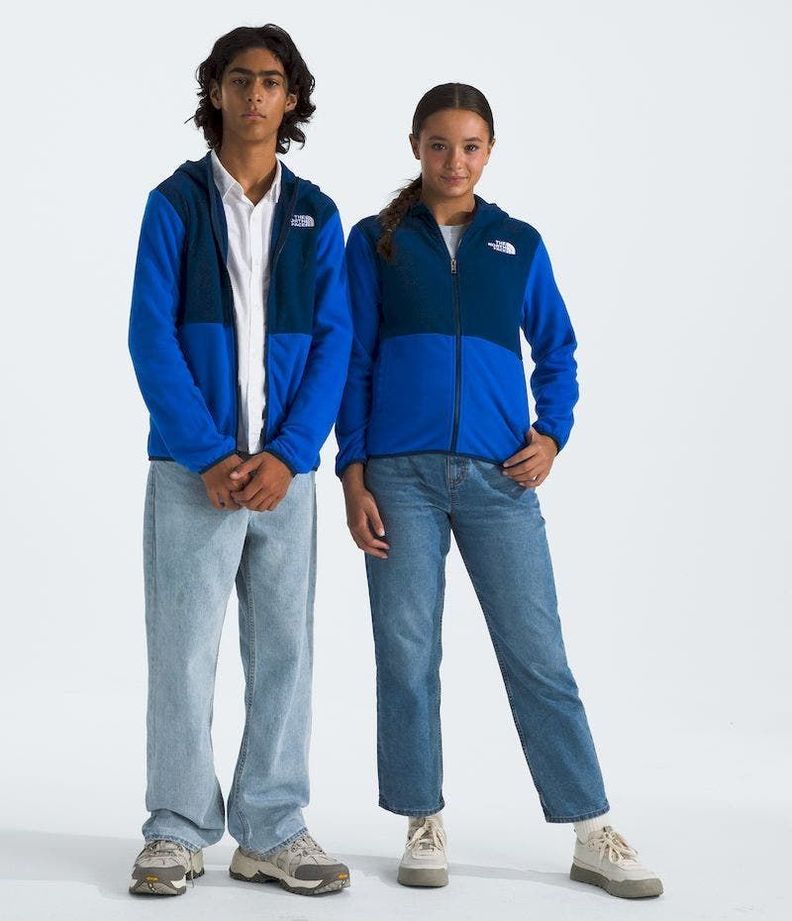 Polar The North Face Hombre Teen Glacier Fz Hooded Azul