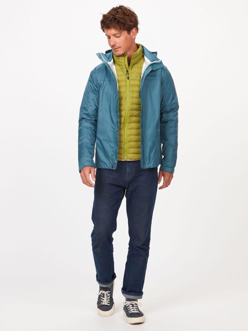 Chaqueta Marmot Hombre Impermeable Precip Eco Azul Azul-2