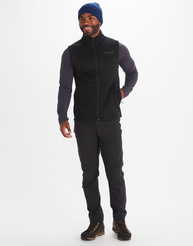 Polar Marmot Hombre Drop Line Vest Negro-0