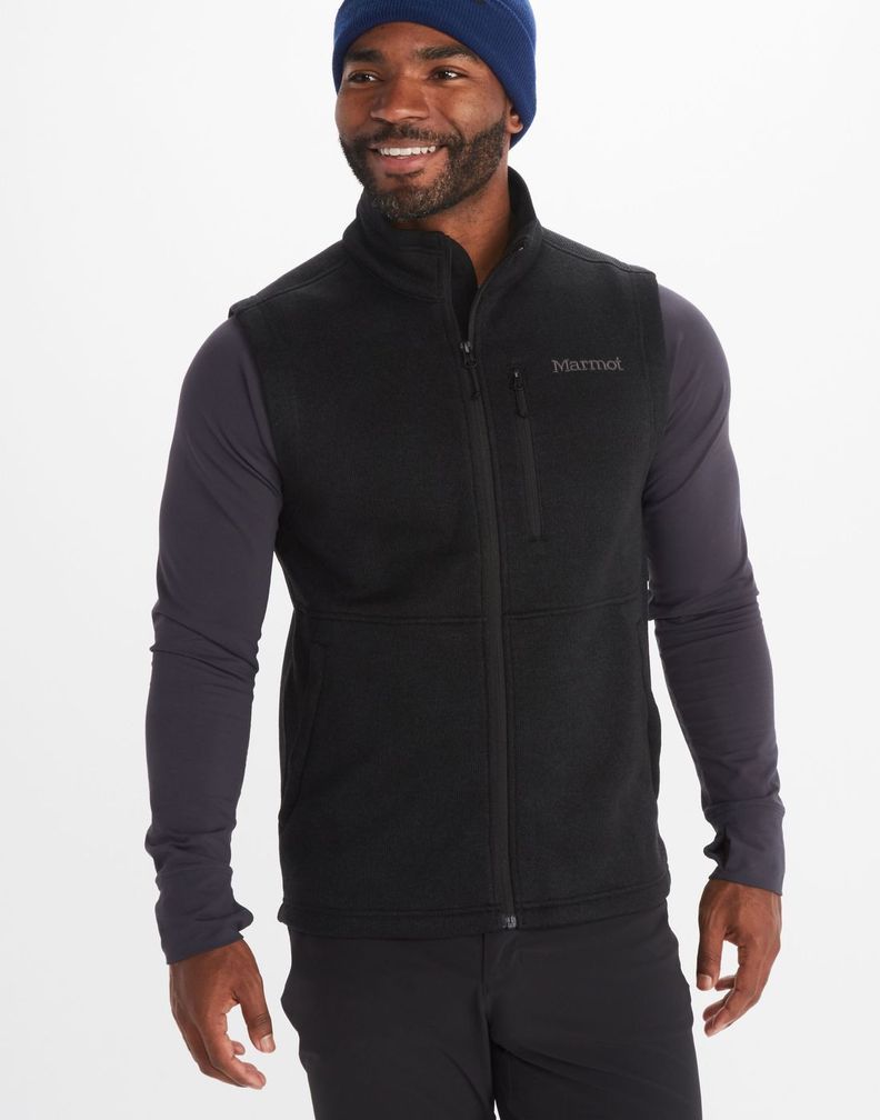 Polar Marmot Hombre Drop Line Vest Negro-1