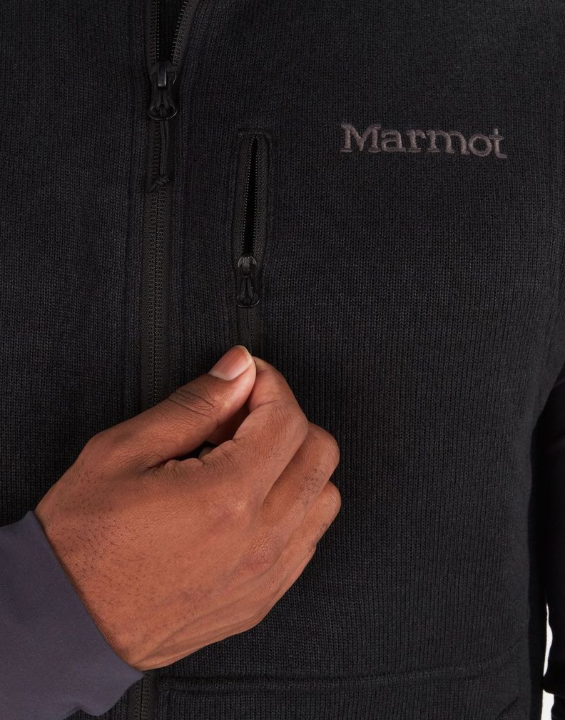 Polar Marmot Hombre Drop Line Vest Negro-3