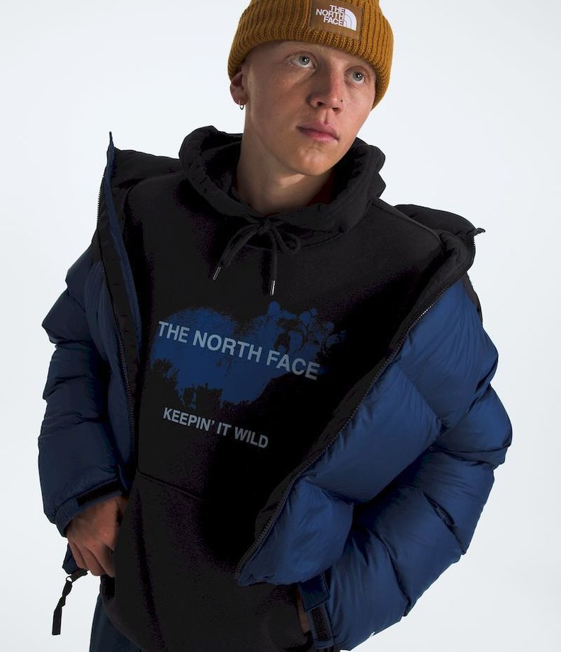 Poleron The North Face Hombre Animals We Love Bear Hoodie Negro-3