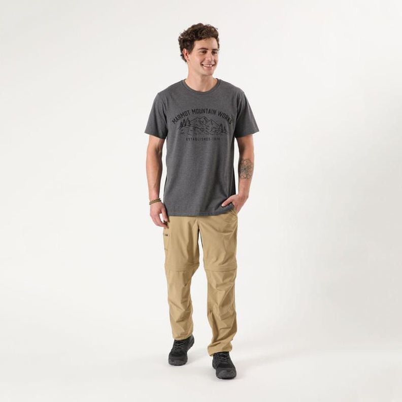 Polera Marmot Hombre Mountain Works Tee Gris-2