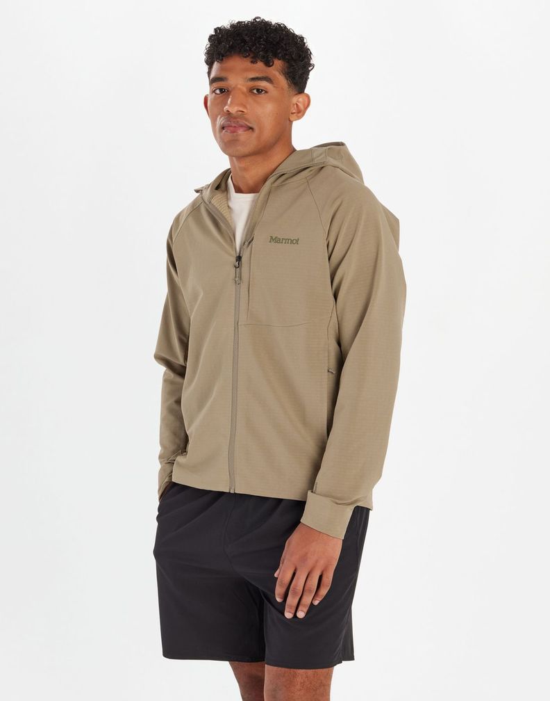 Polar Marmot Hombre Leconte Full Zip Hoody Marrón-0