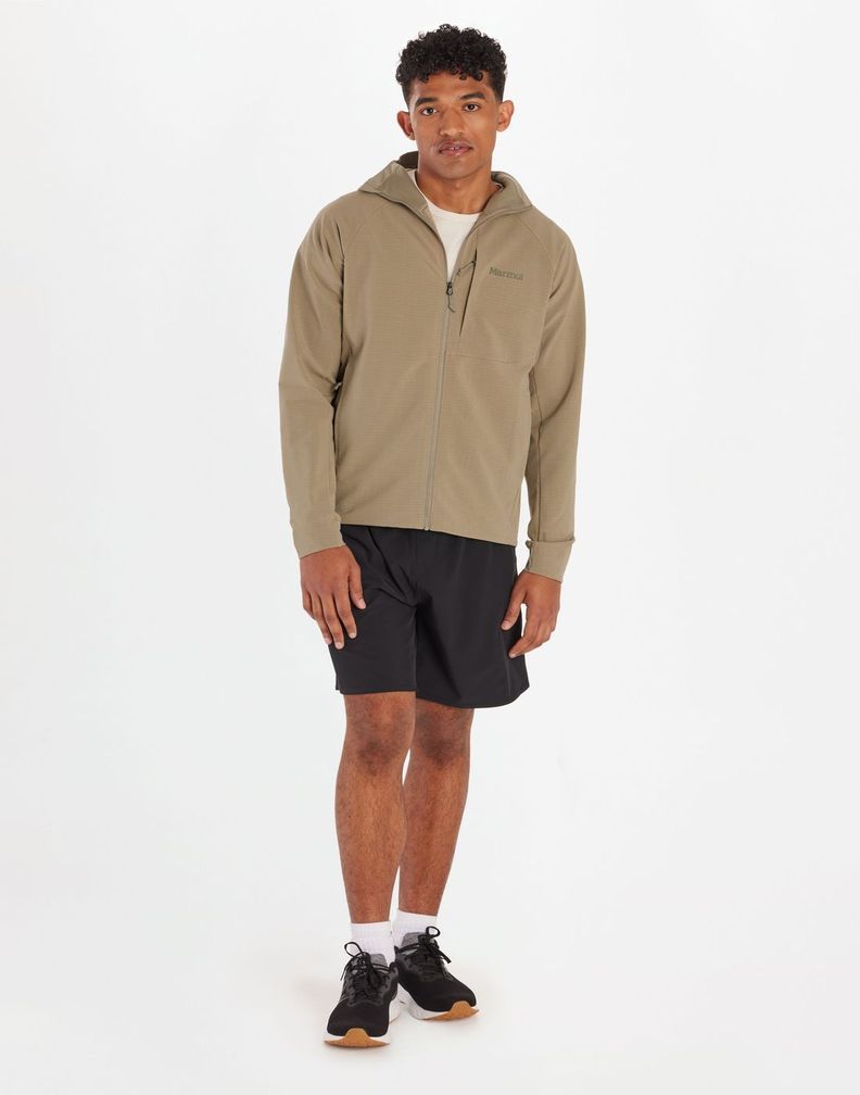 Polar Marmot Hombre Leconte Full Zip Hoody Marrón-2