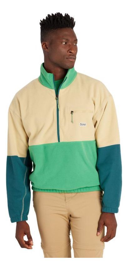 Polar Marmot Hombre Retro Rocklin 45323 Zip Verde-0