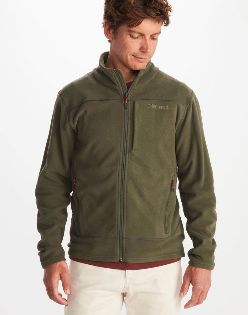 Polar Marmot Hombre Reactor Polartec Verde-0