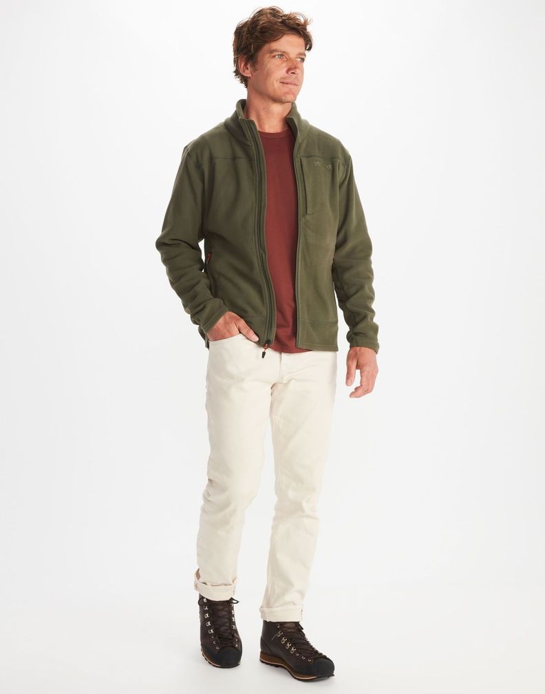 Polar Marmot Hombre Reactor Polartec Verde-2