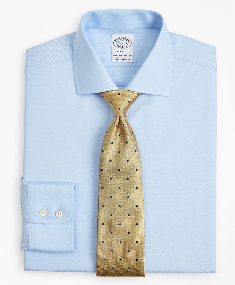 Camisa Cotton Regular Non-Iroon Celeste
