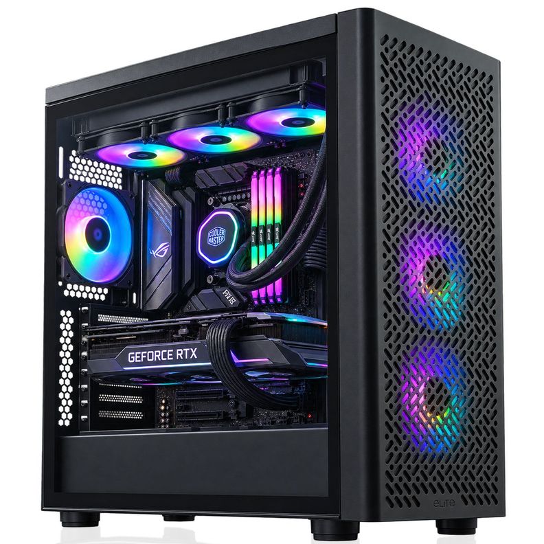 PC ELITE Intel i9 14900KF 24-Core + 32GB + RTX 5070 12GB | PCE431 Negro [ 1 ]