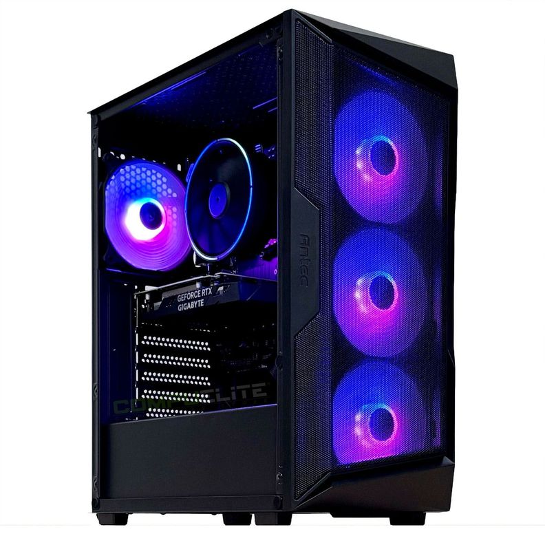 PC Gamer Intel i7 12700F 12-Core + 16GB + RX 7600 8GB | PCB365 Negro [ 1 ]