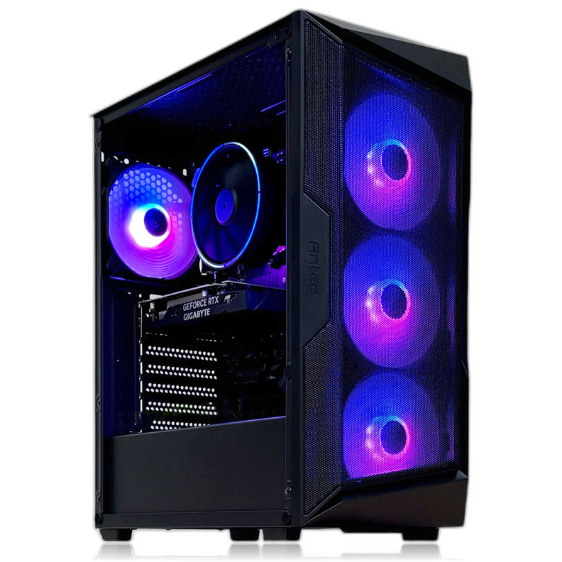 Pc Gamer Amd Ryzen 5 5600x 6-core + Ram 16gb + Rtx 3060 12gb | PCB233 Negro [ 1 ]