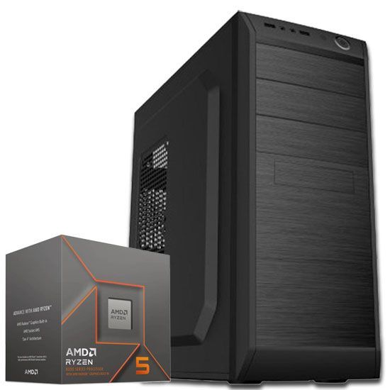 PC Armado Amd Ryzen 5 8600G 6-Core + Radeon + A620 + WIFI + 16GB DDR5 + SSD 1TB-0