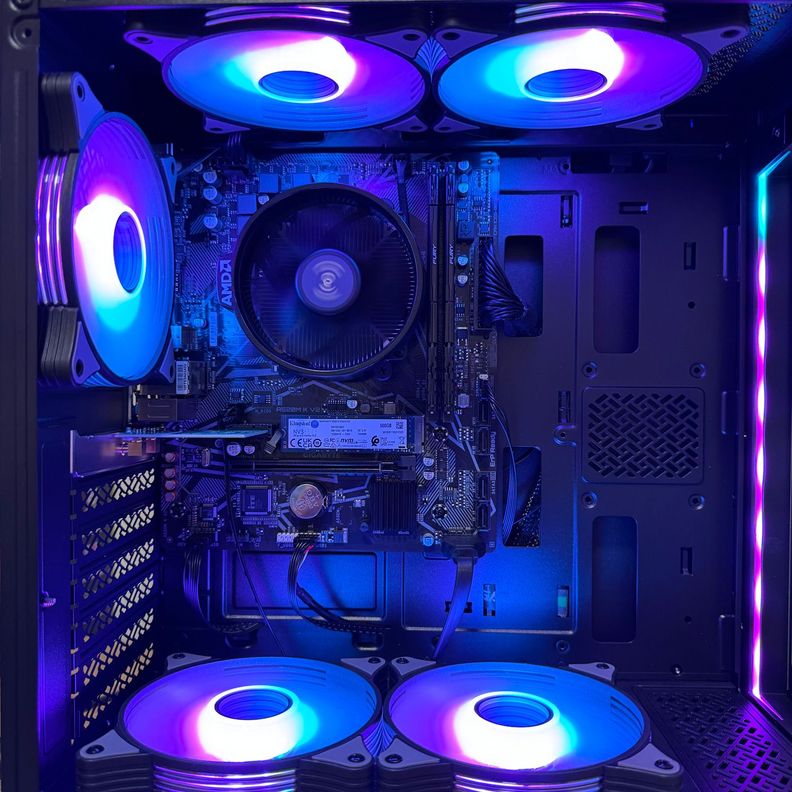 PC Gamer Amd Ryzen 5 8600G 6-Core + Radeon + A620 + WIFI + 32GB DDR5 + SSD 1TB-5