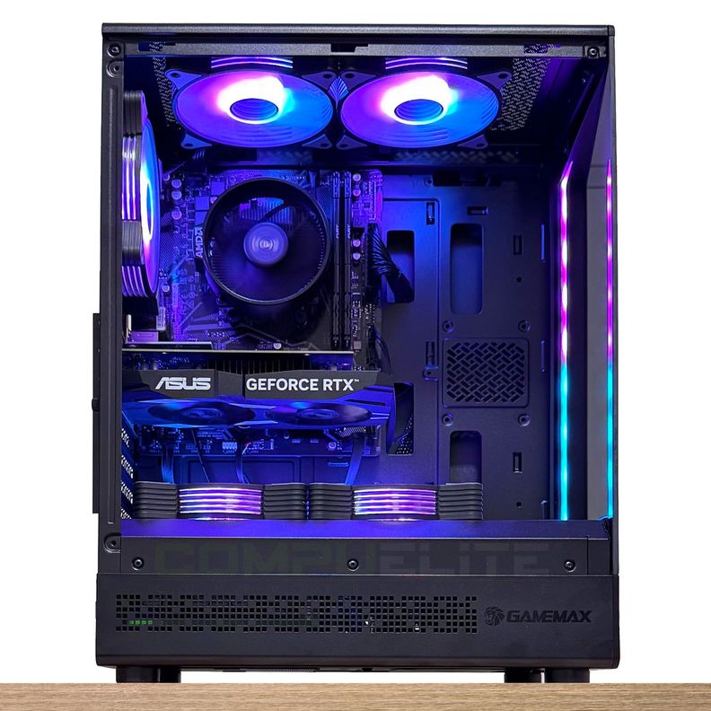 PC Gamer Intel i5 12400F 6-Core + H610 WIFI + 16GB DDR4 + RX 7600 8GB-2