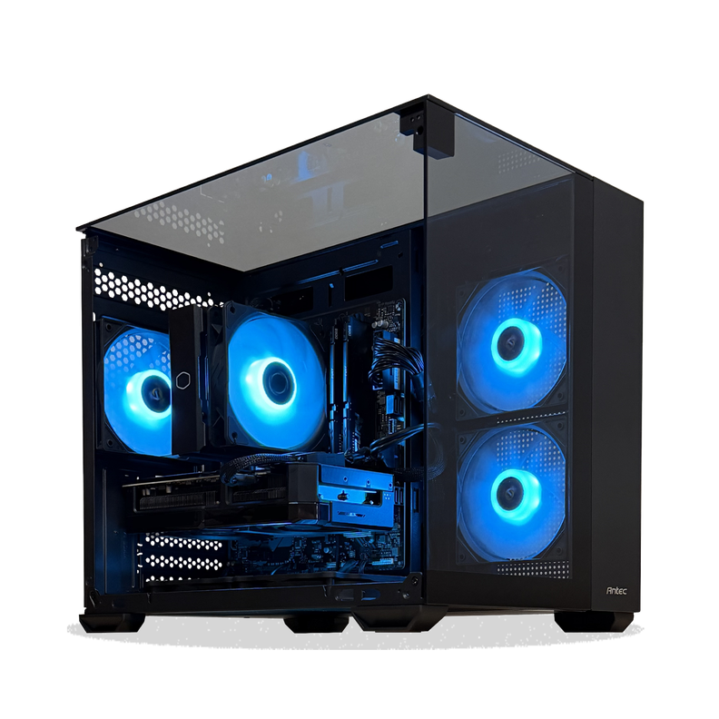 PC Gamer Amd Ryzen 9 7900 12-Core + 32GB DDR5 + RX 7600 8GB | PCP604 Negro [ 1 ]