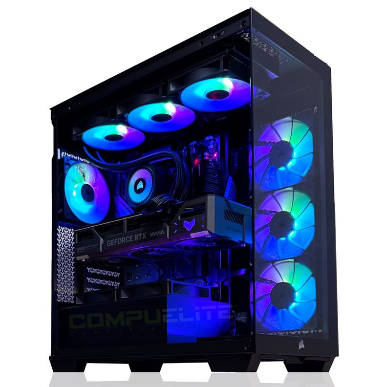 PC ELITE Amd Ryzen 9 9950X 16-Core + 64GB + RX 9070 XT 16GB | PCE723 Negro [ 1 ]