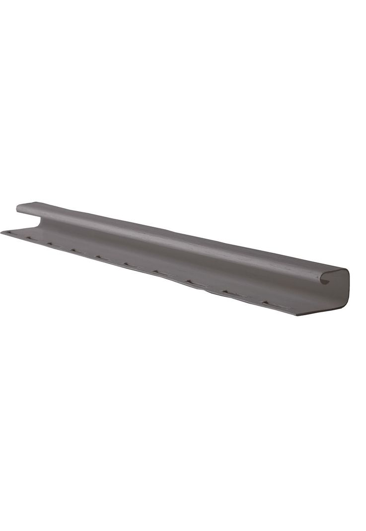 Perfil J Siding Pvc 1/2'' Rigido Antracita 3,8mts Dvp-1