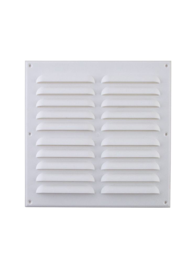 Celosía Ventilación PVC Plana 23x23 cm Blanco 1un DVP-0