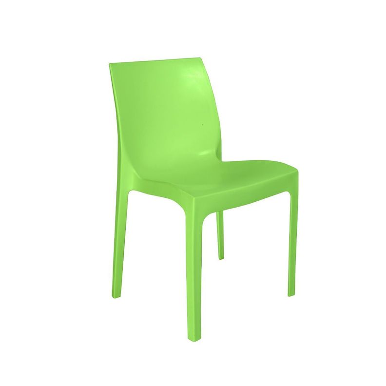 Silla Plástica Pistacho Resistente Con Filtro Uv Dvp-0