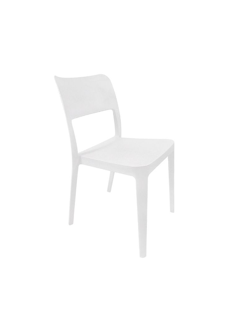 Silla Plástica Minimal Blanco DVP-4