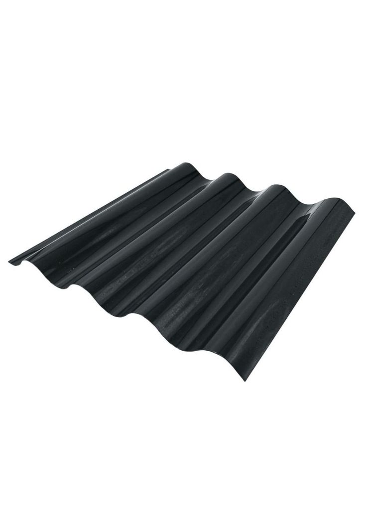Policarbonato Polionda No Traslucido 0,7mm Negro Mate 0,81x3,66m-0