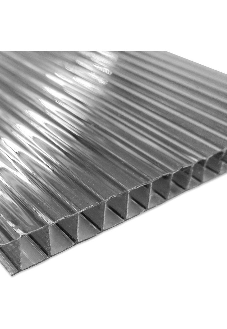 Policarbonato Polishade 6mm 2 Caras UV Gris 2,1x4,5mts DVP-1