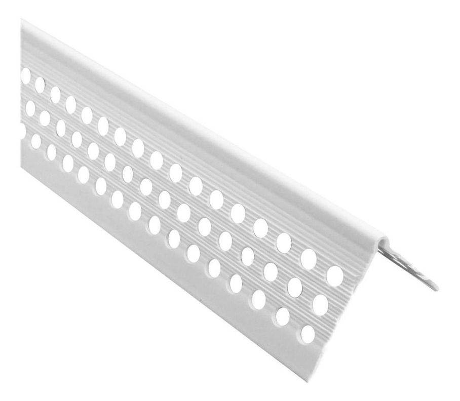 Esquinero Yeso Carton Perforado 30x30mm 2,4mts Blanco Dvp