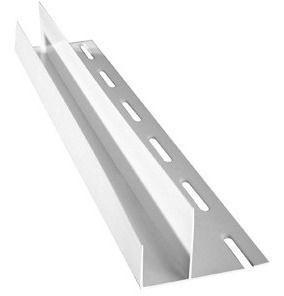 Perfil F Siding PVC Blanco 3,8mts DVP-0