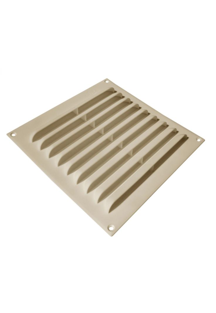 Celosía Ventilación PVC Plana 20x20 cm Beige 10un DVP-1
