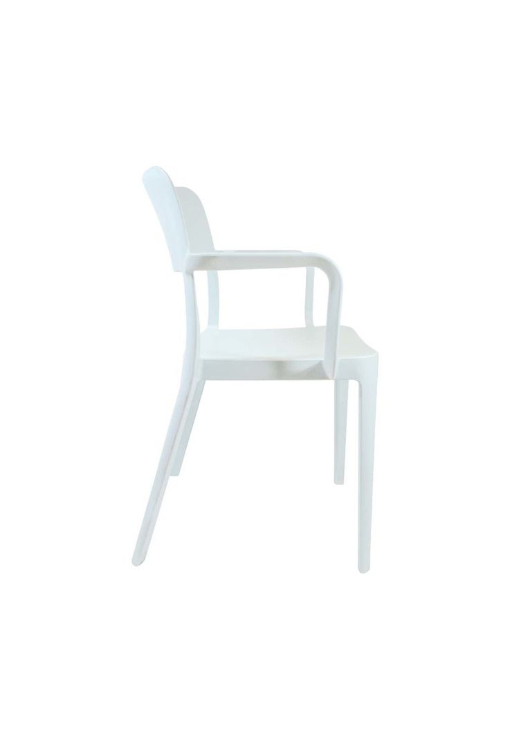 Silla Plástica con Apoya Brazos Minimal Cian DVP-2