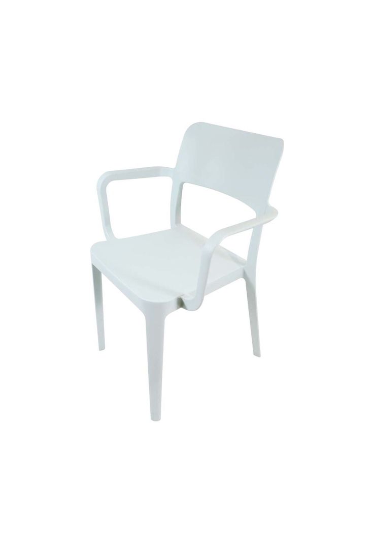 Silla Plástica con Apoya Brazos Minimal Cian DVP-3