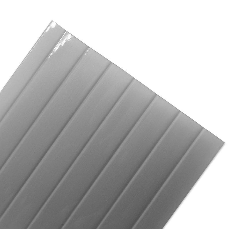 Policarbonato Polishade 6mm 2 UV Gris Metal 2,1x2,9mts DVP-1