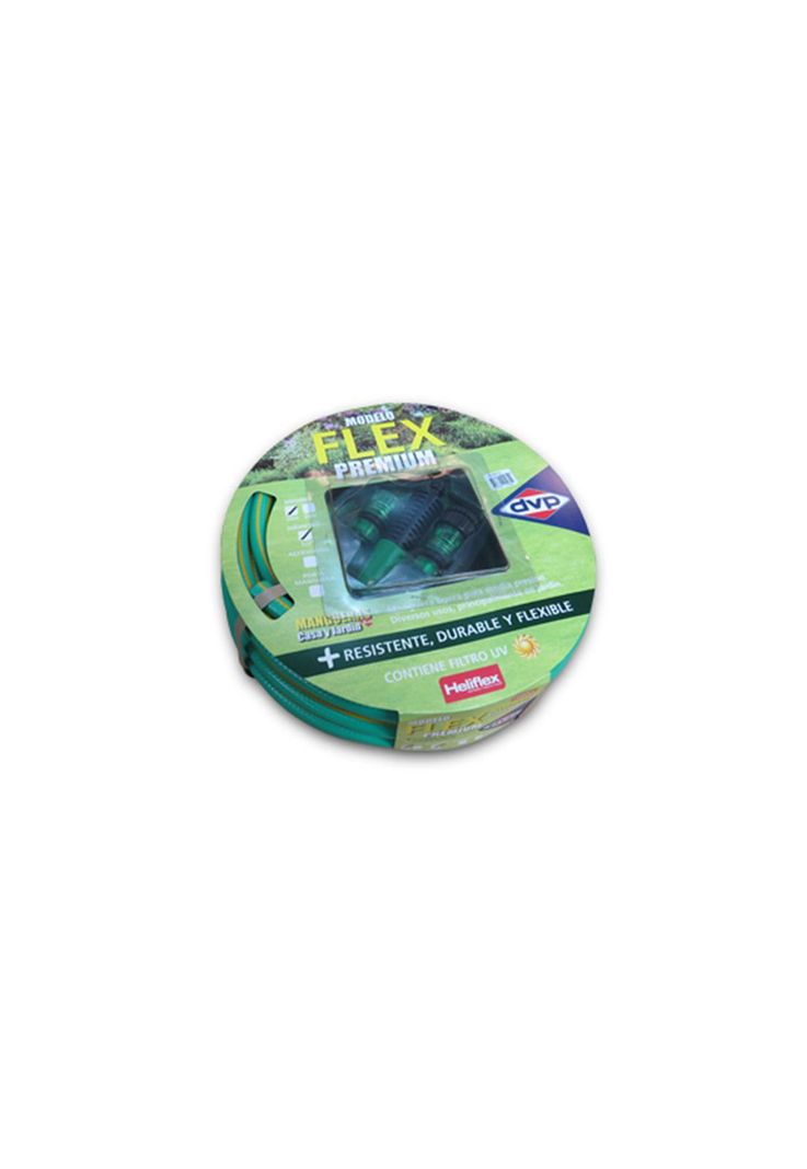 Manguera PVC Malla 3/4'' 25 metros con Kit Verde Claro Dvp-3