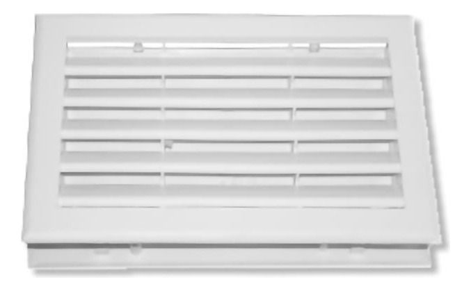 Celosia Ventilacion Pvc Beagle 30x20cm Blanco 25un Dvp
