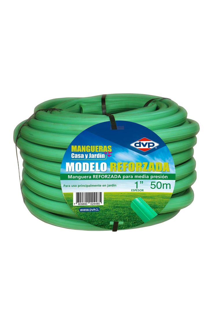 Manguera PVC Reforzada 50mts 1 Pulgada DVP-0