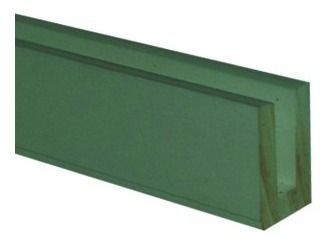 Perfil U Terminal Enrejado Treillage PVC Verde DVP-0