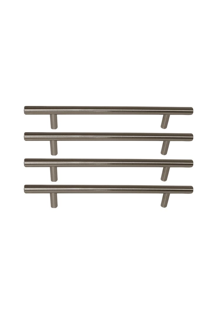 Tirador Madrid Acero 160x10mm 4 Un Niquel DVP-0