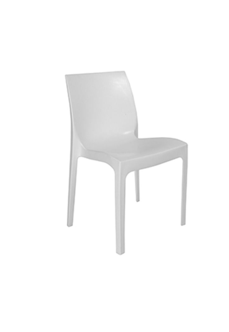 Silla Plástica Blanca Resistente con Filtro UV  DVP-0