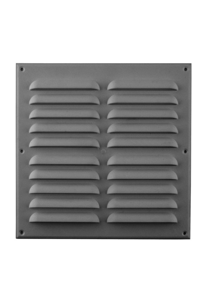 Celosía Ventilación PVC Plana 30x30 cm Aluminio 10un DVP-0