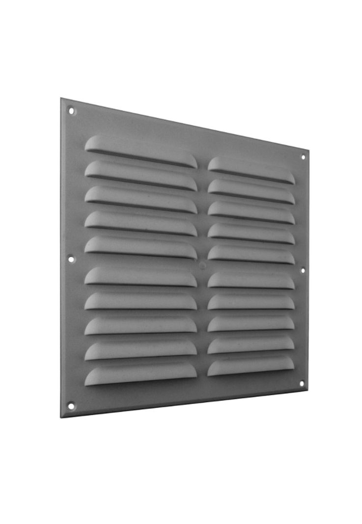 Celosía Ventilación PVC Plana 30x30 cm Aluminio 10un DVP-1