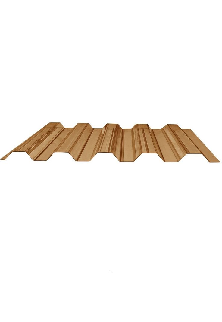 Policarbonato Corrugado Greca 0,5mm Bronce 0,81x2,5mts DVP-1